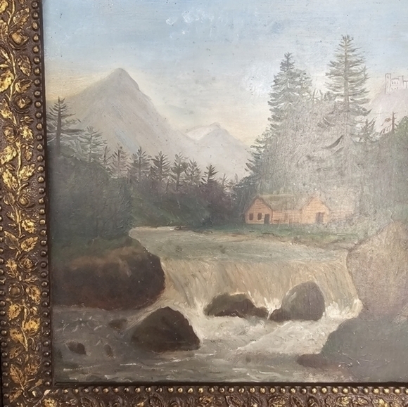Vintage/antique landscape oil painting - Picture 8 of 13
